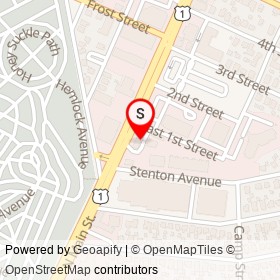 Shell on North Main Street, Providence Rhode Island - location map