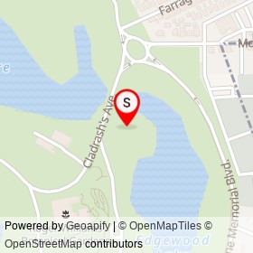 Roger Williams Park Garden on Cladrash's Avenue, Providence Rhode Island - location map
