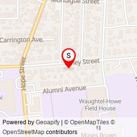 Olney Street-Alumni Avenue Historic District on Olney Street, Providence Rhode Island - location map