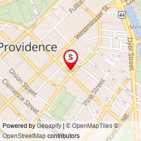 Dunkin' on Dorrance Street, Providence Rhode Island - location map