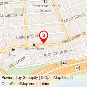 The Point Tavern on Wickenden Street, Providence Rhode Island - location map