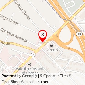 Hess on Reservoir Avenue,  Rhode Island - location map