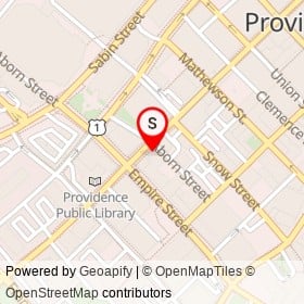 Gracie's on Washington Street, Providence Rhode Island - location map