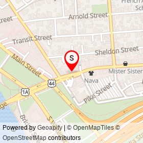 Fellini Pizzeria on Wickenden Street, Providence Rhode Island - location map