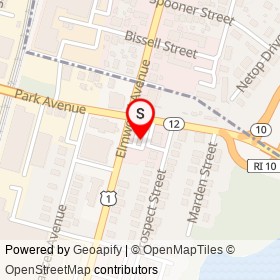 Mobil on Elmwood Avenue, Providence Rhode Island - location map