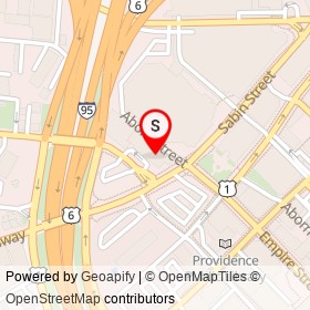 Hilton Providence on Aborn Street, Providence Rhode Island - location map