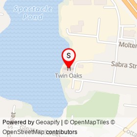 Twin Oaks on Sabra Street,  Rhode Island - location map