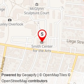 Smith Center for the Arts on Eaton Street, Providence Rhode Island - location map