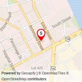 Rick's Roadhouse on Richmond Street, Providence Rhode Island - location map