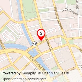 New Rivers American Bistro on Steeple Street, Providence Rhode Island - location map