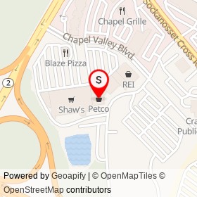 Petco on Chapel Valley Boulevard,  Rhode Island - location map