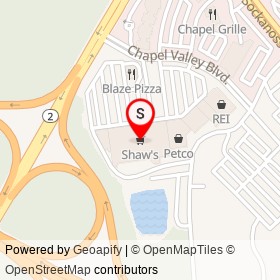 Shaw's on Chapel Valley Boulevard,  Rhode Island - location map