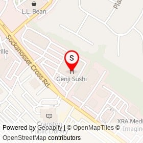 Genji Sushi on Sockanosset Cross Road,  Rhode Island - location map