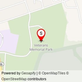Veterans Memorial Park on ,  Rhode Island - location map