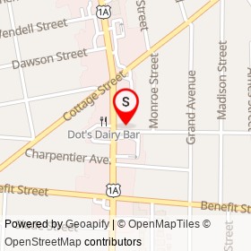 Natalie's Pizza on Cushman Street,  Rhode Island - location map
