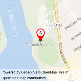 Seekonk River Park on ,  Rhode Island - location map