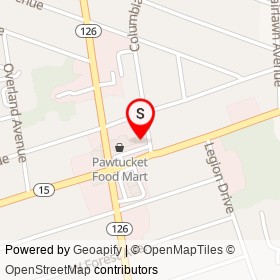 Subway on Mineral Spring Avenue,  Rhode Island - location map
