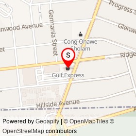 Gulf Express on Pidge Avenue,  Rhode Island - location map