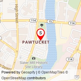 Pawtucket Police Department on Roosevelt Avenue,  Rhode Island - location map
