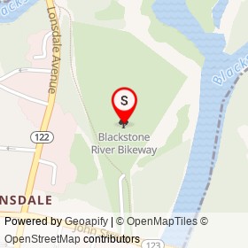 Blackstone River Bikeway on , Saylesville Rhode Island - location map