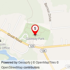 Gateway Park on , Saylesville Rhode Island - location map