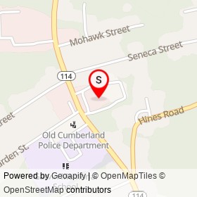 Main Cumberland Police Sration on Diamond Hill Road, Cumberland Rhode Island - location map