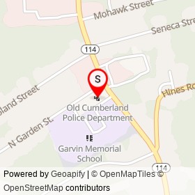 Old Cumberland Police Department on Diamond Hill Road, Cumberland Rhode Island - location map