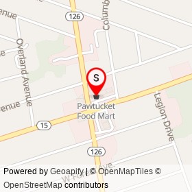 Pawtucket Food Mart on Mineral Spring Avenue,  Rhode Island - location map