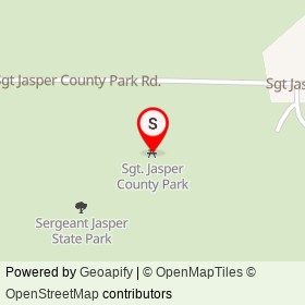 Sgt. Jasper County Park on Sgt Jasper County Park Road, Hardeeville South Carolina - location map