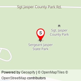 Sergeant Jasper State Park on , Hardeeville South Carolina - location map