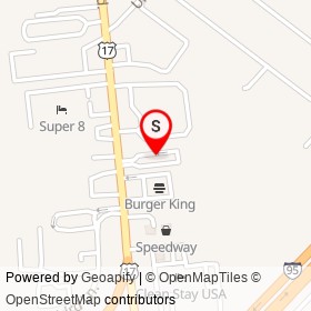 Wendy's on Whyte Hardee Boulevard, Hardeeville South Carolina - location map