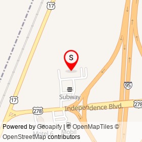 Holiday Inn Express on Independence Boulevard, Hardeeville South Carolina - location map