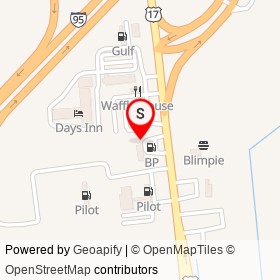 Chicken Lickin' on General William Hardee Boulevard, Hardeeville South Carolina - location map