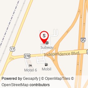 Domino's on Independence Boulevard, Hardeeville South Carolina - location map
