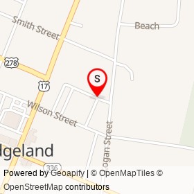 Harold Turpin Park on , Ridgeland South Carolina - location map
