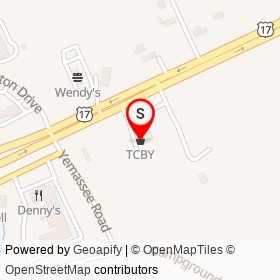 TCBY on Kings Highway,  South Carolina - location map