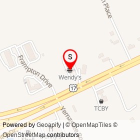 Wendy's on Kings Highway,  South Carolina - location map