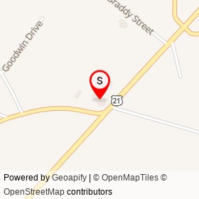 Harold's Country Club on US 17 Alt; US 21, Yemassee South Carolina - location map