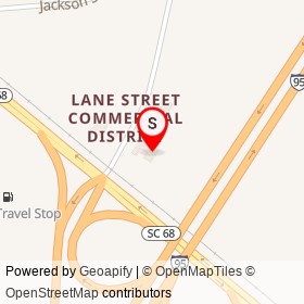 Shell on Lane Street, Yemassee South Carolina - location map