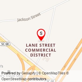 Exxon on Lane Street, Yemassee South Carolina - location map