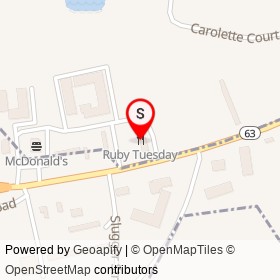 Ruby Tuesday on Sniders Highway, Walterboro South Carolina - location map