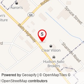 Citgo on Bells Highway, Walterboro South Carolina - location map