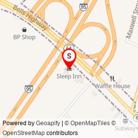 Sleep Inn on Bells Highway, Walterboro South Carolina - location map