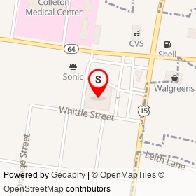 BI-LO on Robertson Boulevard, Walterboro South Carolina - location map