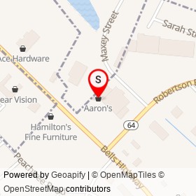 Aaron's on Maxey Street, Walterboro South Carolina - location map