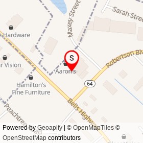 Reid's on Robertson Boulevard, Walterboro South Carolina - location map