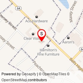 O'Reilly Auto Parts on Bells Highway, Walterboro South Carolina - location map