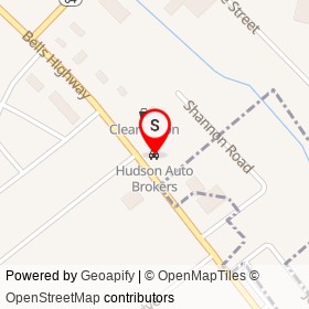 Hudson Auto Brokers on Bells Highway, Walterboro South Carolina - location map