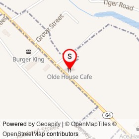 Olde House Cafe on Bells Highway, Walterboro South Carolina - location map
