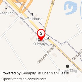 E-Z Shop on Dorsey Street, Walterboro South Carolina - location map